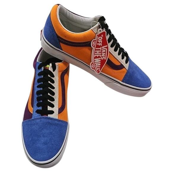 Vans ~Woman 10; Men\'s 8.5~ Old Skool Mix & Match Grape Juice/Bright Marigold NEW main image 2